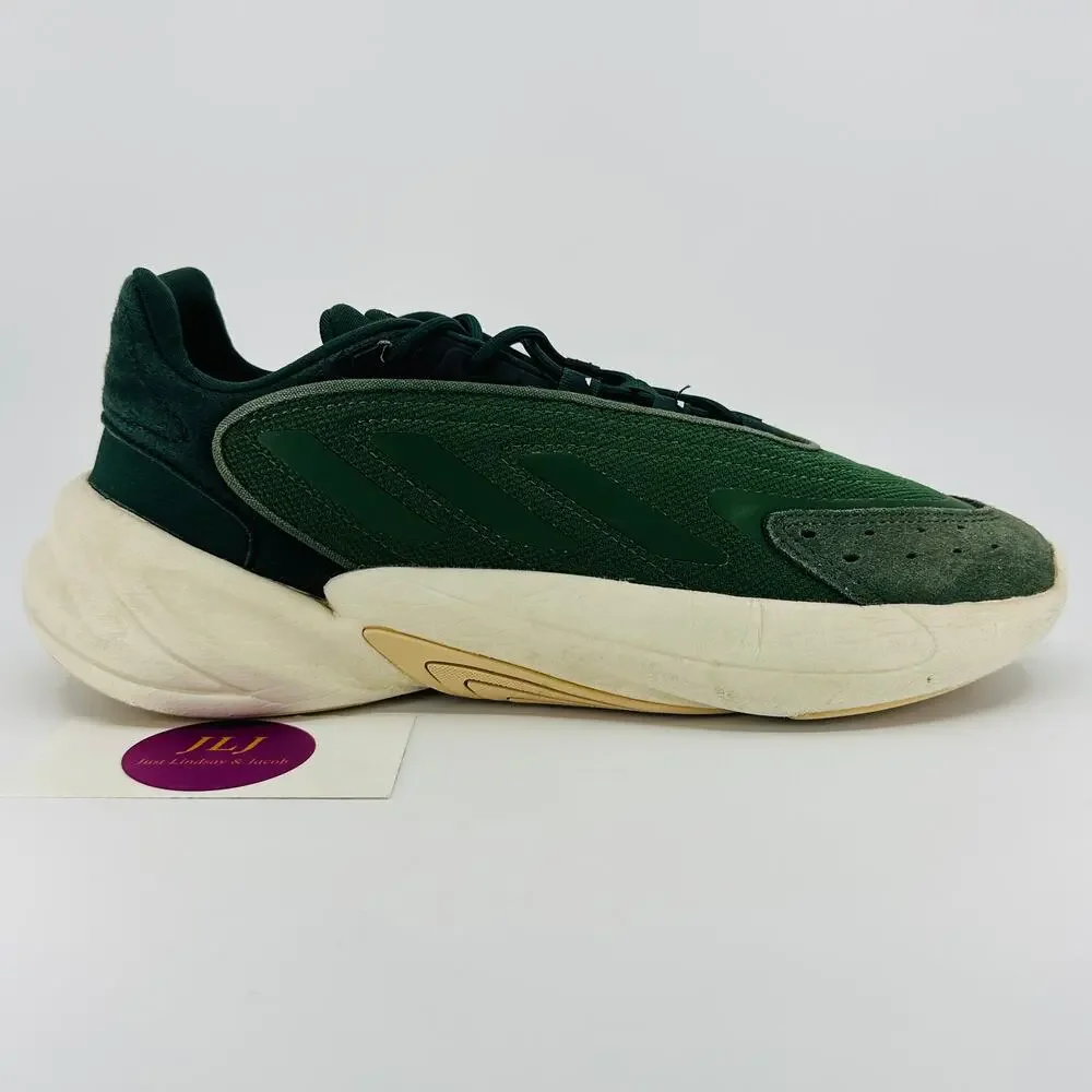 Adidas Youth Ozelia 'Shadow Green Orange' Athletic Sneakers HP3255 Size 7